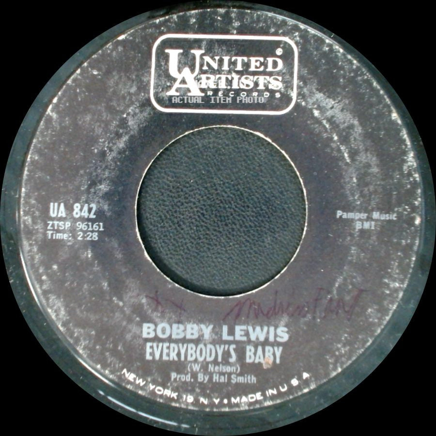 Bobby Lewis - Everybody's Baby / Perfect Example Of A Fool side A