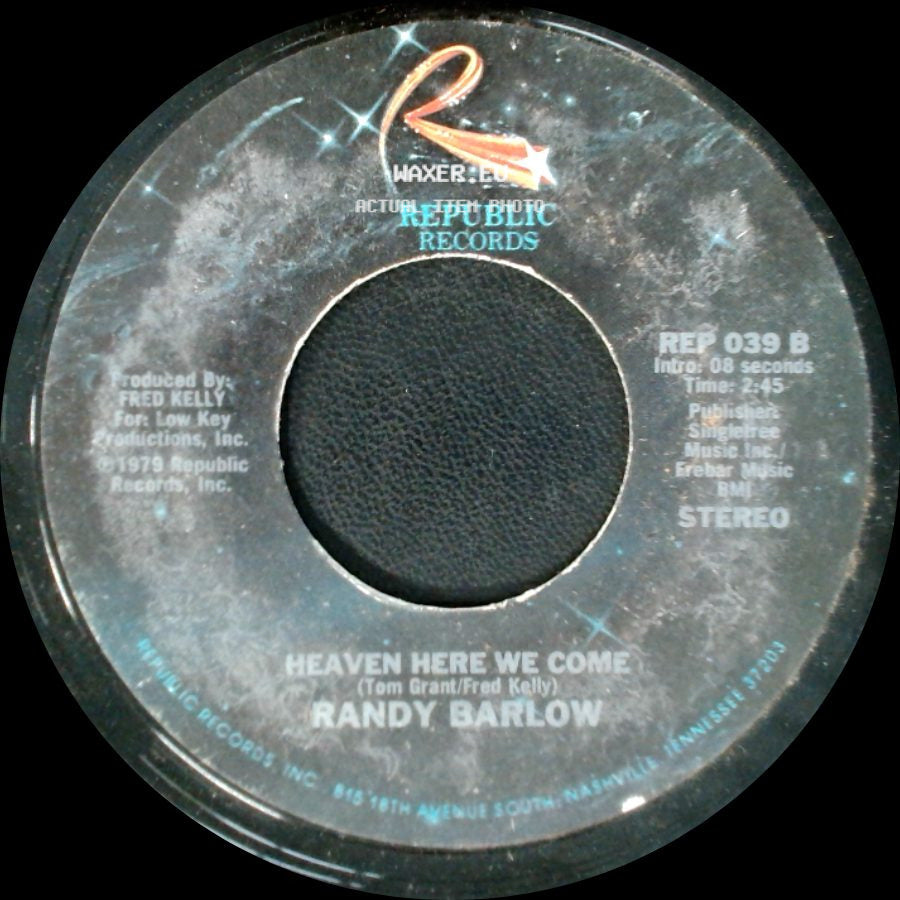 Randy Barlow - Heaven Here We Come / Sweet Melinda side A