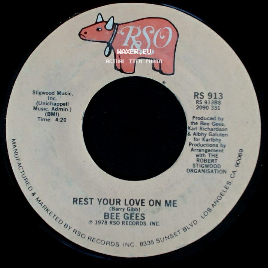 Bee Gees - Rest Your Love On Me / Too Much Heaven side A