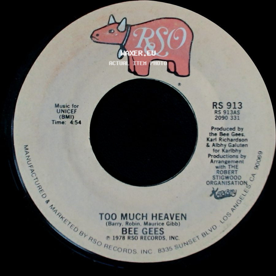 Bee Gees - Rest Your Love On Me / Too Much Heaven side B