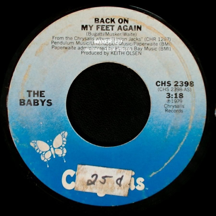 The Babys - Back On My Feet Again / Turn Around In Tokyo side A