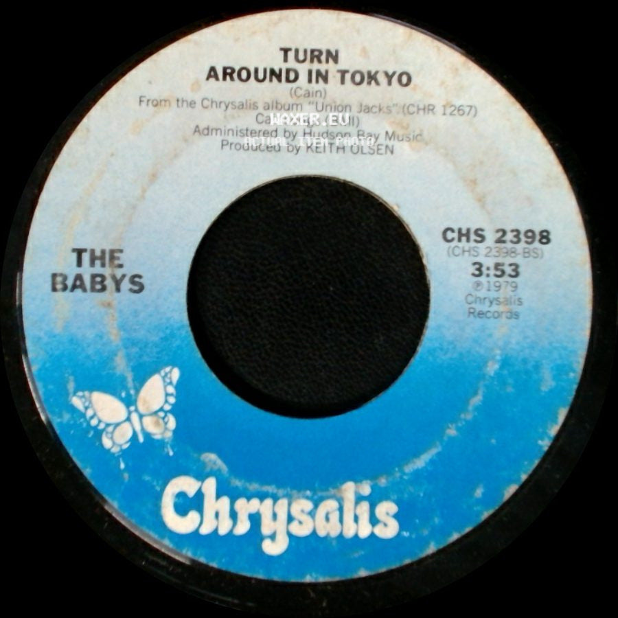 The Babys - Back On My Feet Again / Turn Around In Tokyo side B