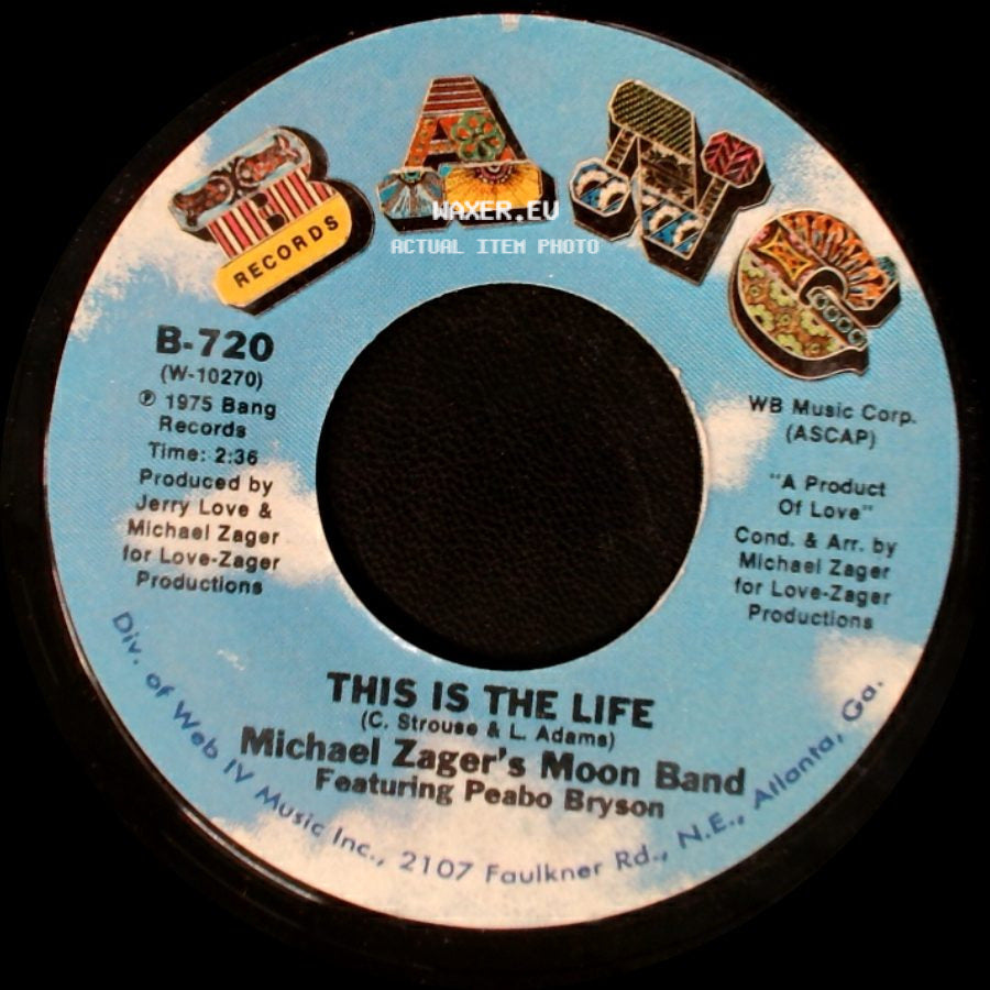 Michael Zager's Moon Band Featuring Peabo Bryson - This Is The Life / Do It With Feeling side A