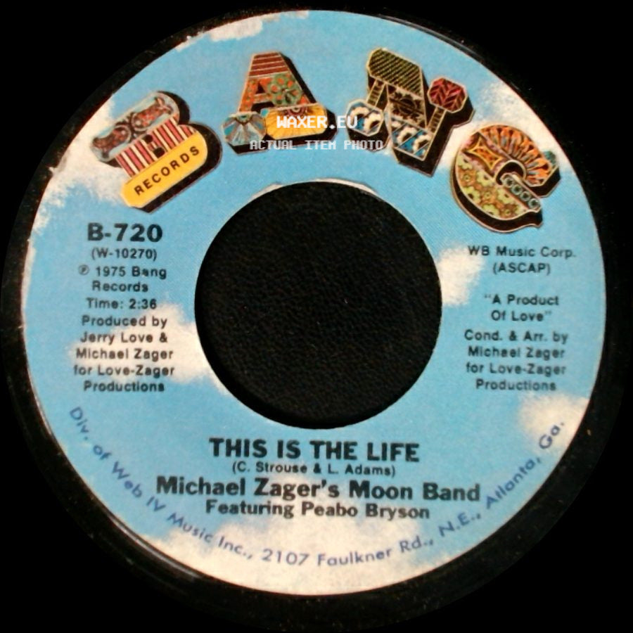 Michael Zager's Moon Band Featuring Peabo Bryson - Do It With Feeling / This Is The Life side B
