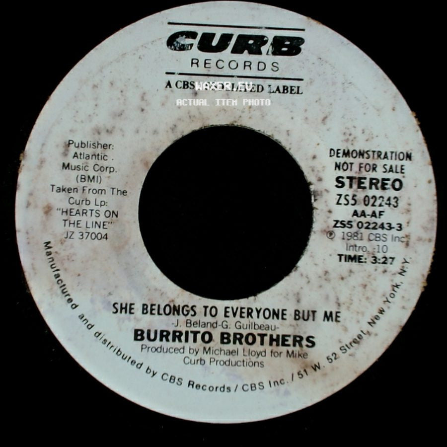 Burrito Brothers - She Belongs To Everyone But Me / She Belongs To Everyone But Me side A