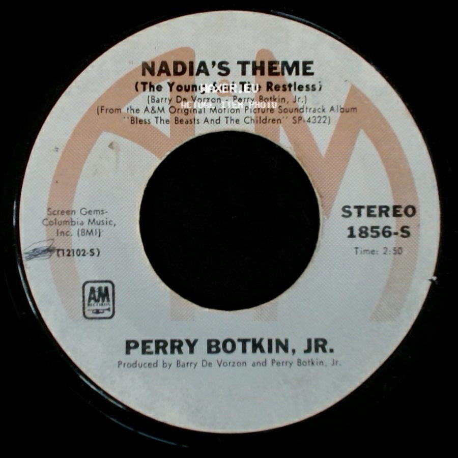 Perry Botkin, Jr. - Nadia's Theme (The Young And The Restless) / Down The Line side A