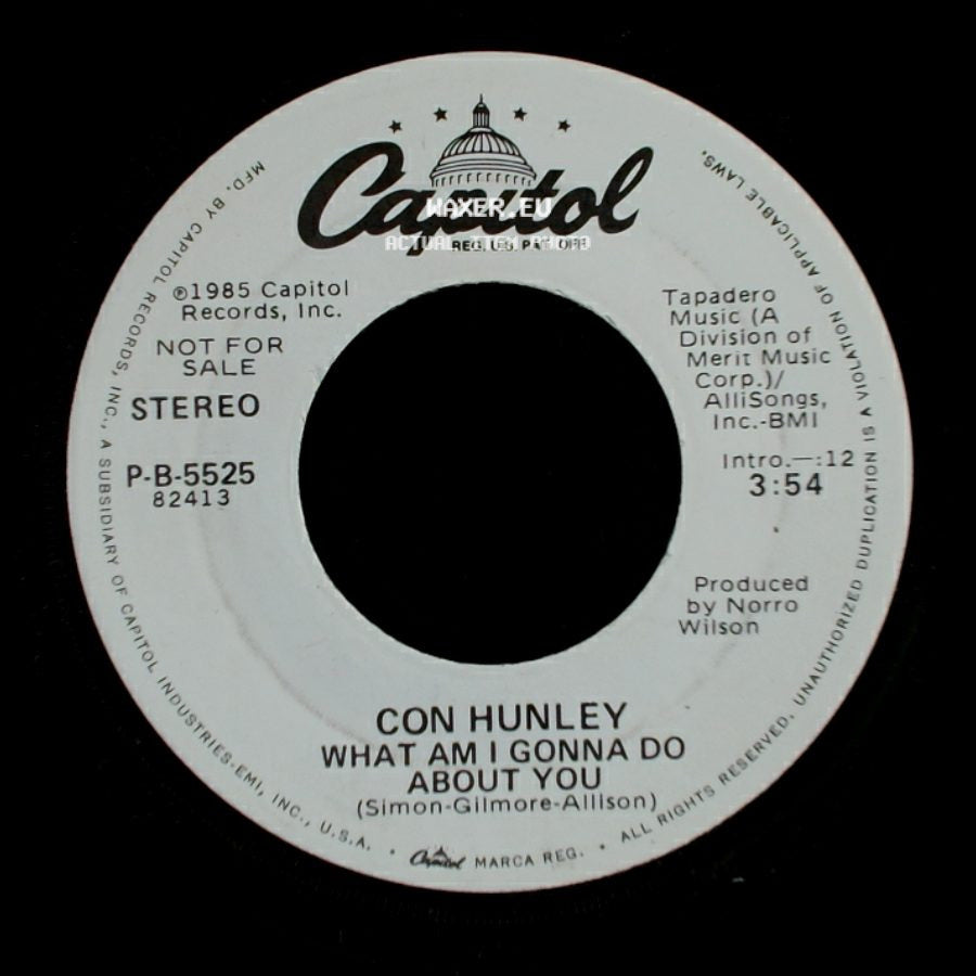 Con Hunley - What Am I Gonna Do About You / What Am I Gonna Do About You side A