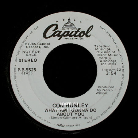 Con Hunley - What Am I Gonna Do About You / What Am I Gonna Do About You side B