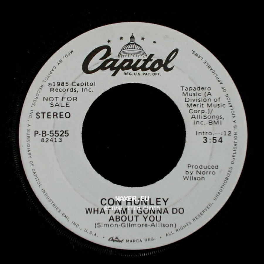Con Hunley - What Am I Gonna Do About You / What Am I Gonna Do About You side B