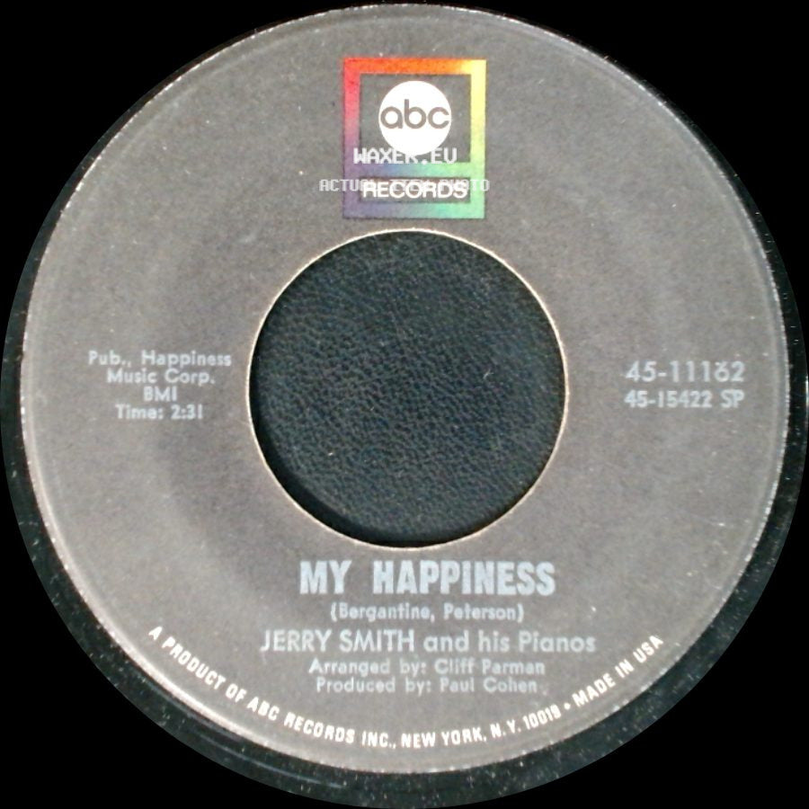 Jerry Smith And His Pianos - My Happiness / Truck Stop side A
