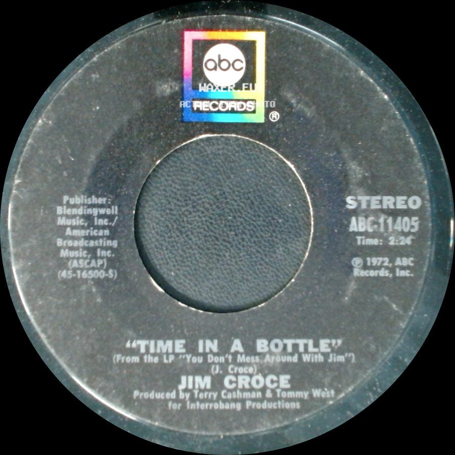 Jim Croce - Hard Time Losin' Man / Time In A Bottle side B