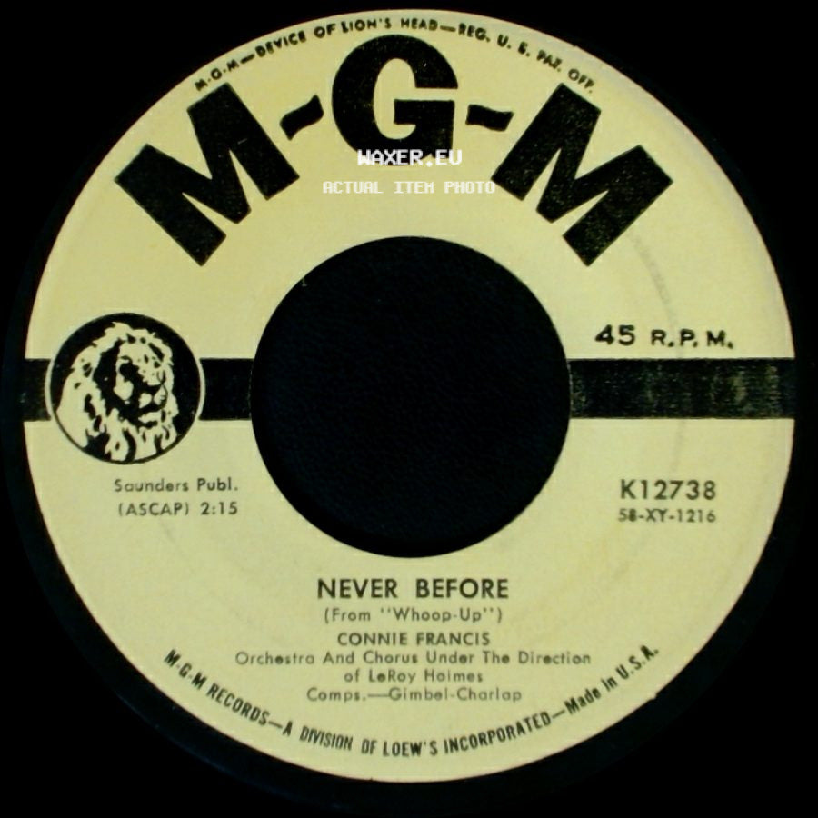 Connie Francis - Never Before / My Happiness side A