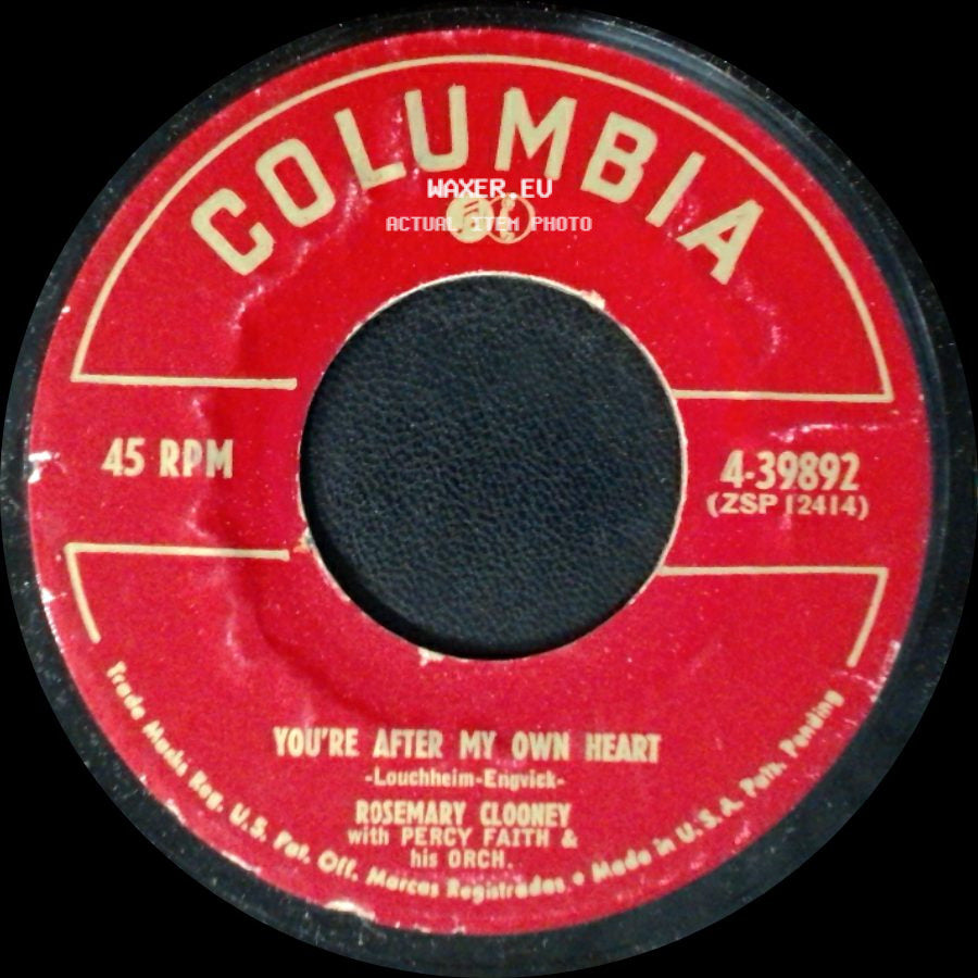 Rosemary Clooney With Percy Faith & His Orch. - If I Had A Penny / You're After My Own Heart side B