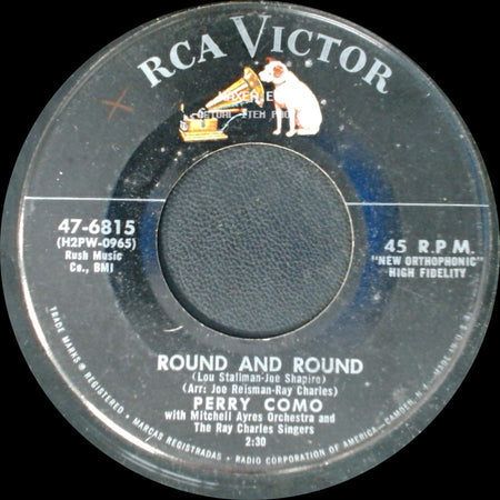 Perry Como - Mi Casa, Su Casa (My House Is Your House) / Round And Round side B
