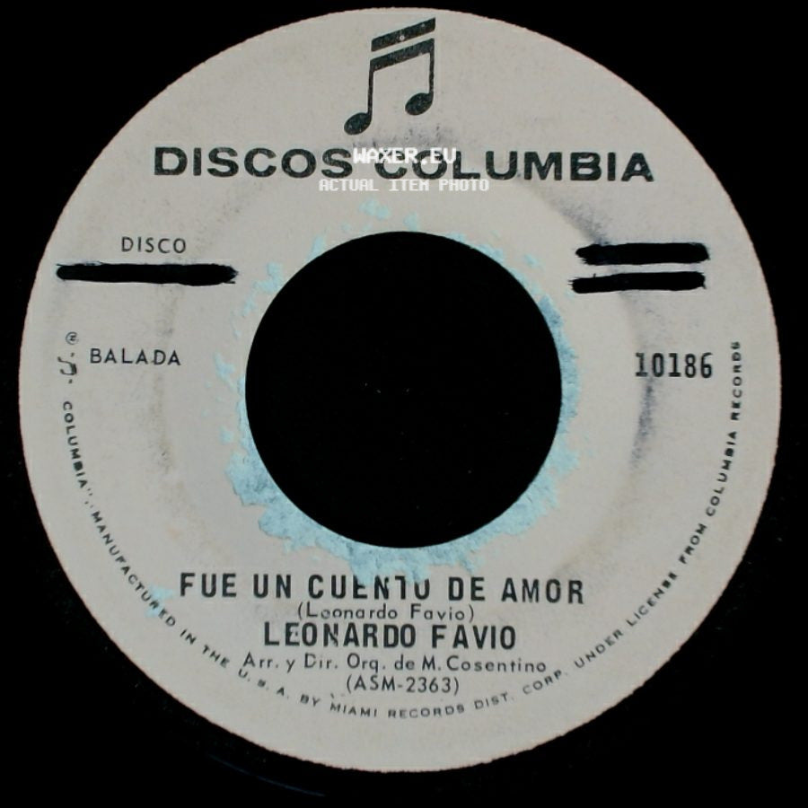 Leonardo Favio - No Sabia Tu Nombre / Fue Un Cuento De Amor side B