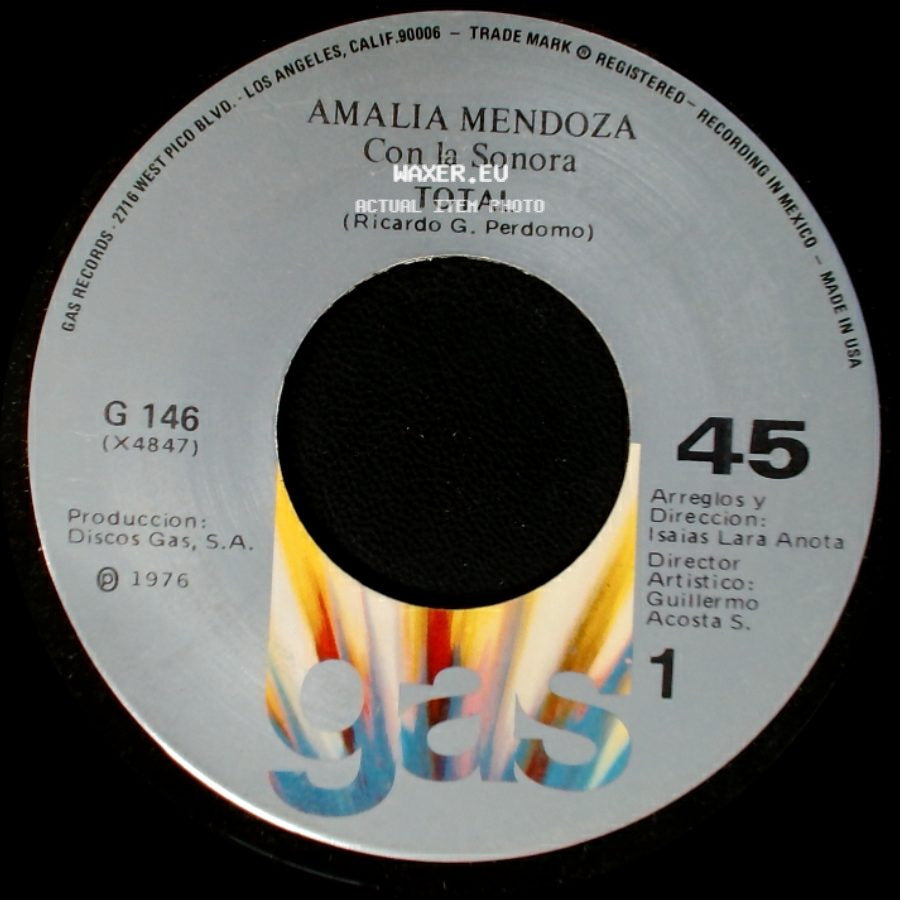 Amalia Mendoza Con La Sonora - Total / Comprension (Cristobal Dobal) side A
