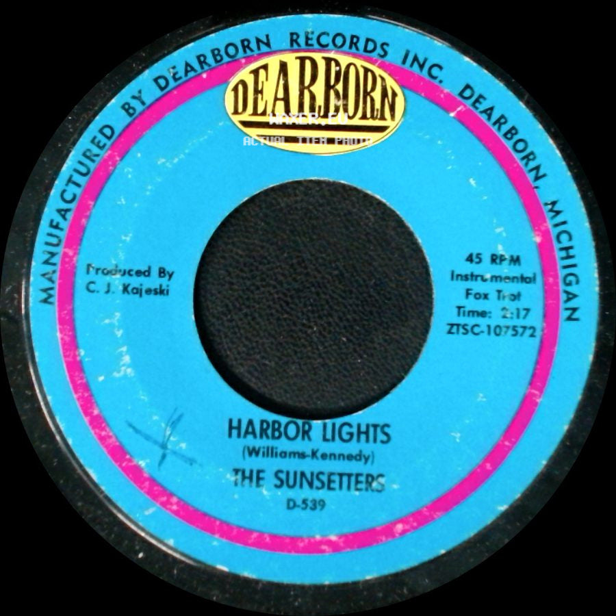 The Sunsetters - Harbor Lights / Goodbye To Rome (Arrivederci Roma) side A
