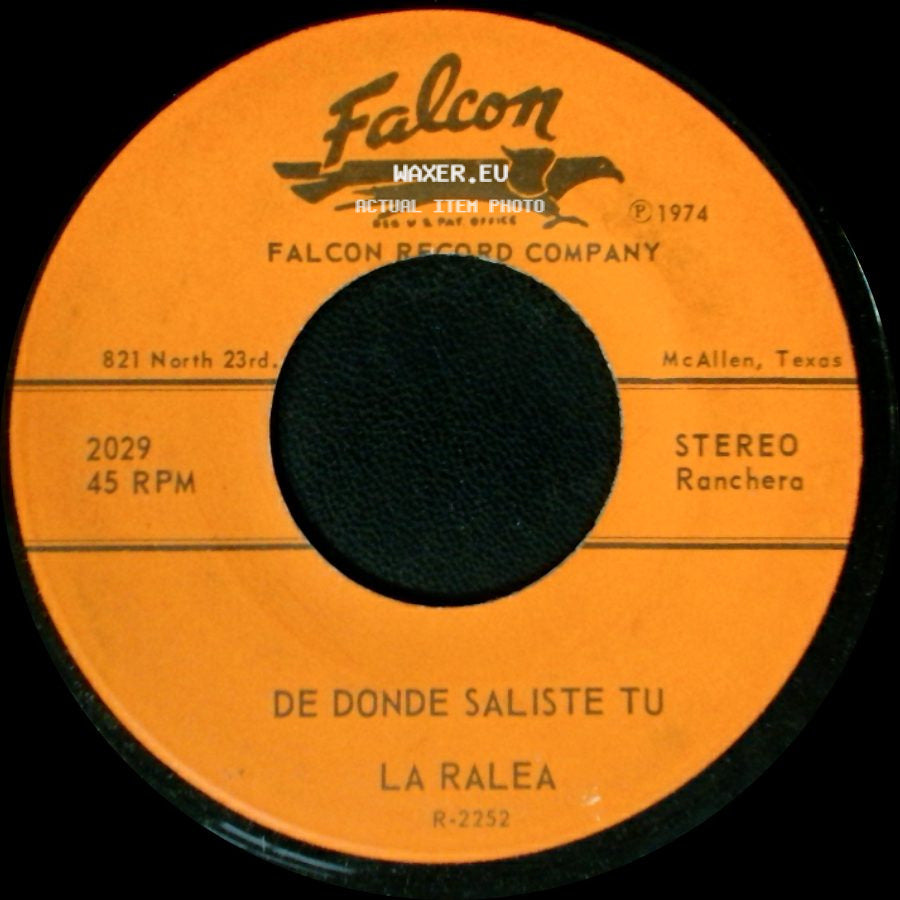 La Ralea - De Donde Saliste Tu / Gotita De Agua side A