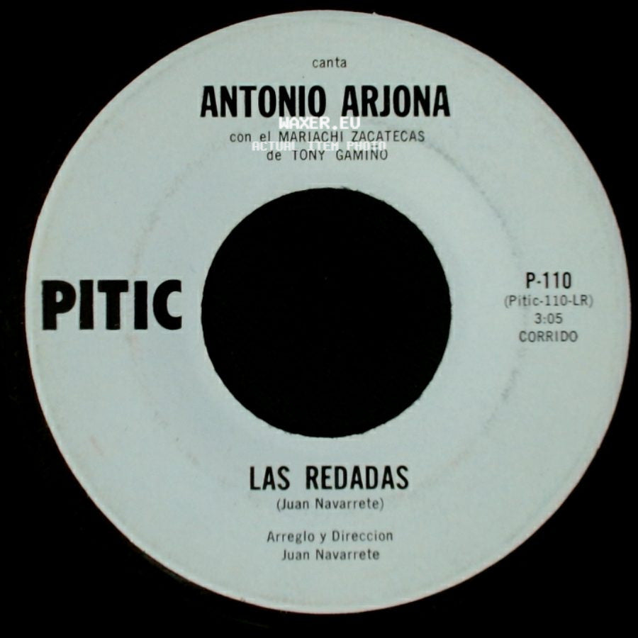Antonio Arjona Con El Mariachi Zacatecas De Tony Gamiño - Las Redadas / El Amor En Las Almas side A