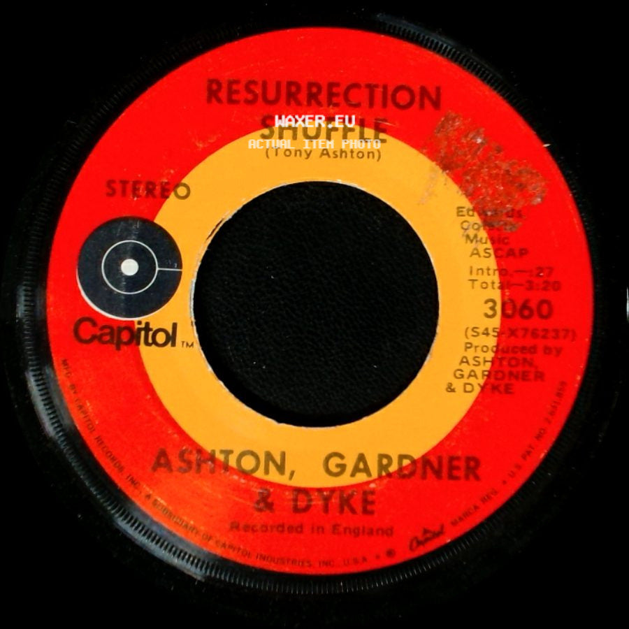 Ashton, Gardner & Dyke - Resurrection Shuffle / I'm Your Spiritual Breadman side A