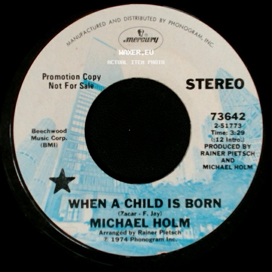Michael Holm - Other Way Round / When A Child Is Born side B