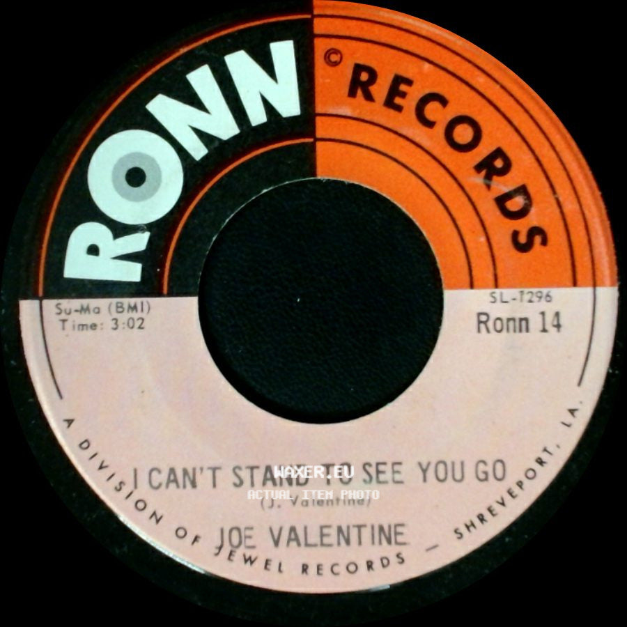 Joe Valentine - I Can't Stand To See You Go / One Night Of Satisfaction side A