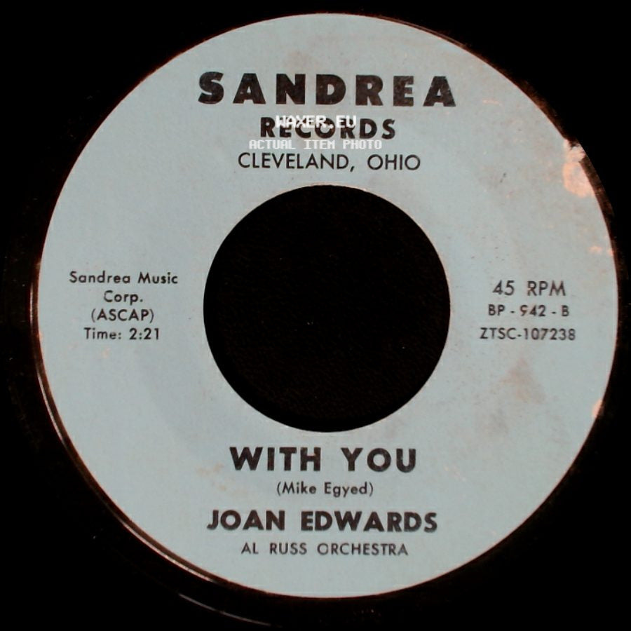 Joan Edwards - With You / Joe My Darling side A
