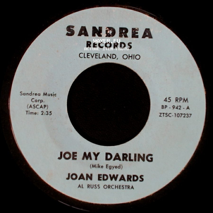 Joan Edwards - With You / Joe My Darling side B