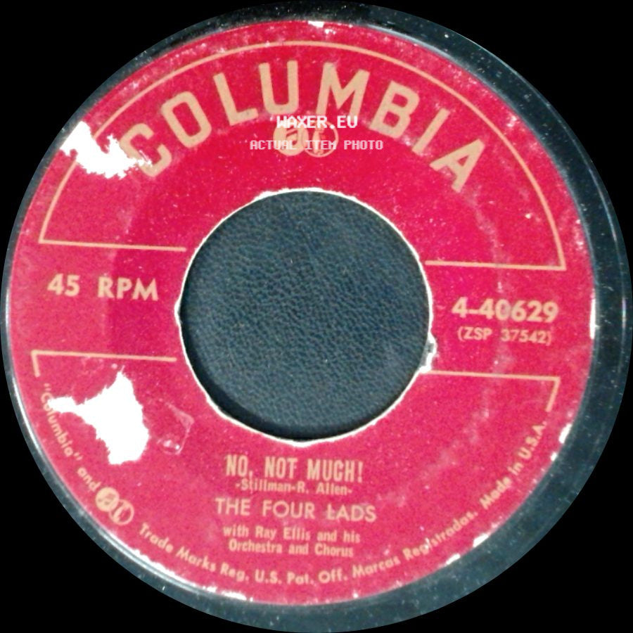The Four Lads - I'll Never Know / No, Not Much! side B