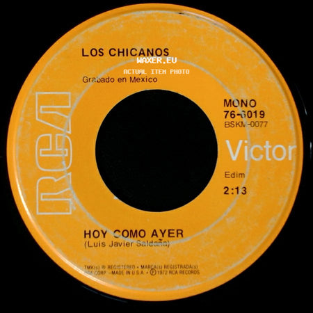 Los Chicanos - Cariño Verdad / Hoy Como Ayer side B