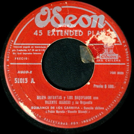 Vicente Bianchi Y Su Orquesta / Silvia Infantas Y Los Baqueanos Con Vicente Bianchi Y Su Orquesta - Seleccion De Temas De Donato Roman Neitrmann / Romance De Los Carrera side B