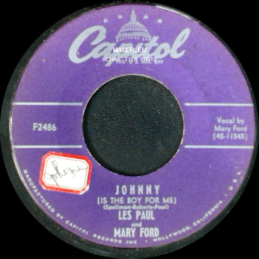 Les Paul And Mary Ford - Vaya Con Dios (May God Be With You) / Johnny (Is The Boy For Me) side B