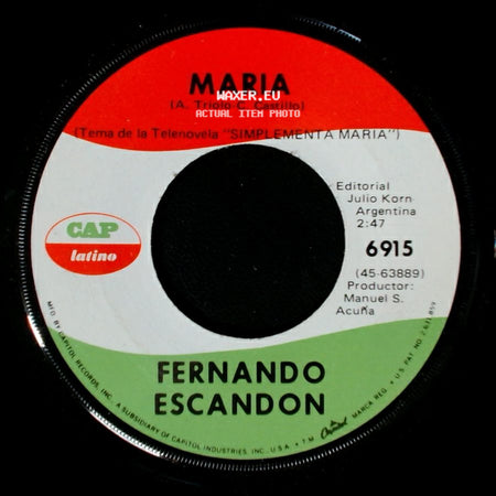 Fernando Escandon - Mienteme / Maria side B