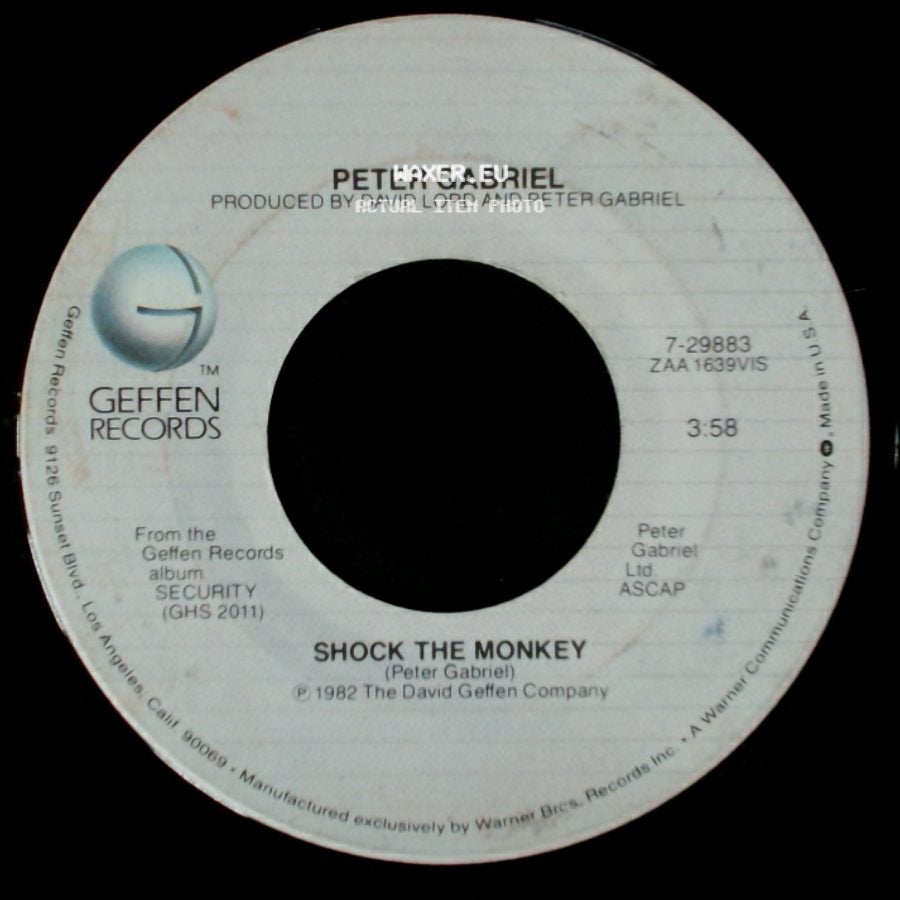Peter Gabriel - Shock The Monkey / Soft Dog side A