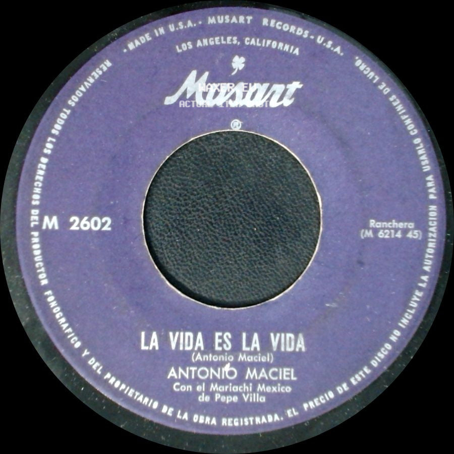 Antonio Maciel - La Vida Es La Vida / El Coplero side A