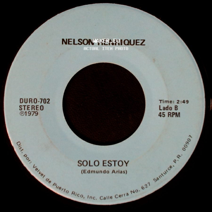 Nelson Henriquez - Por Que Me Dejaste / Solo Estoy side B