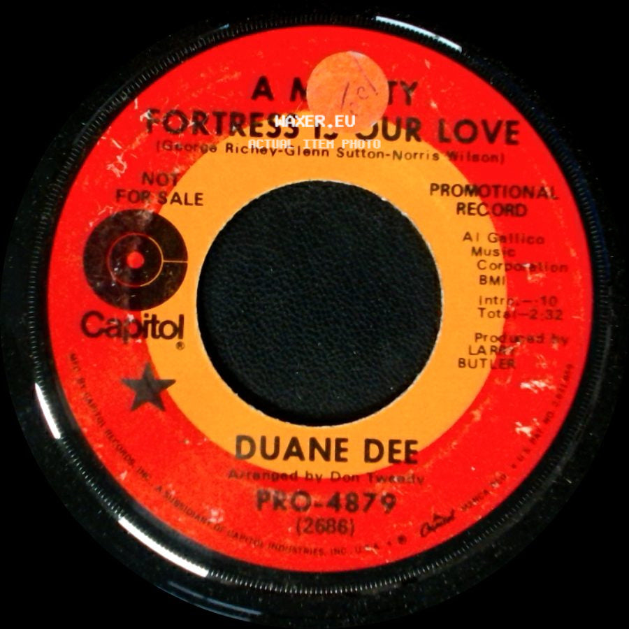Duane Dee - A Mighty Fortress Is Our Love / So Afraid side A