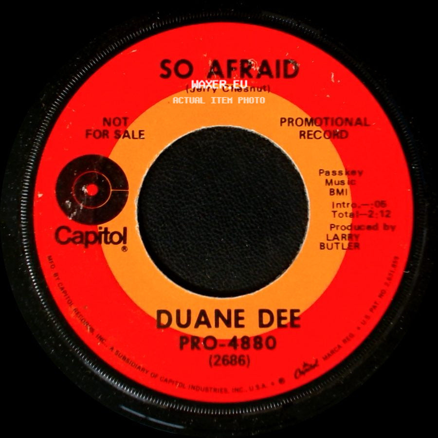 Duane Dee - A Mighty Fortress Is Our Love / So Afraid side B