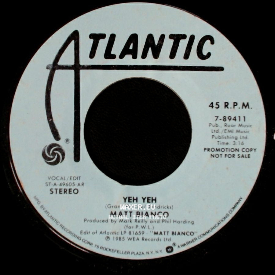 Matt Bianco - Yeh Yeh / Yeh Yeh side A
