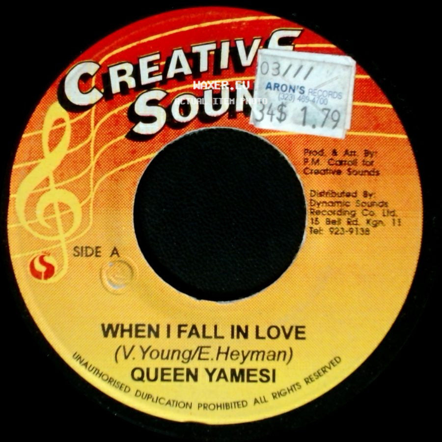 Queen Yamesi / Creative Crew - When I Fall In Love / Prophecy Dub side A