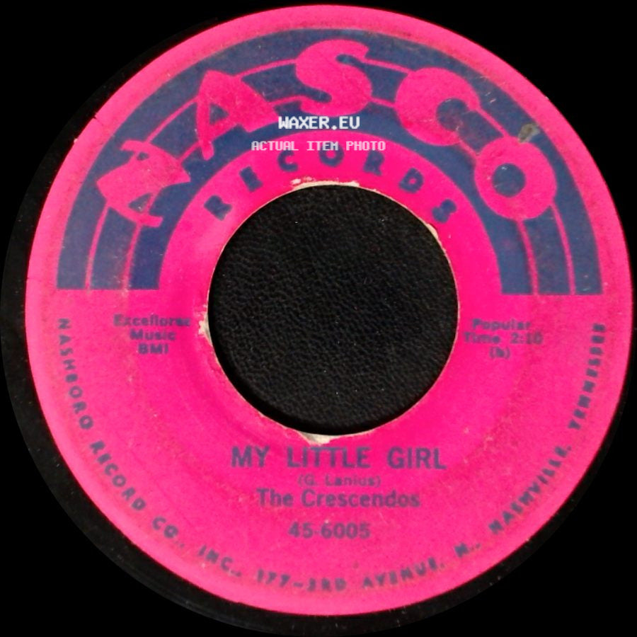 The Crescendos - My Little Girl / Oh Julie side A