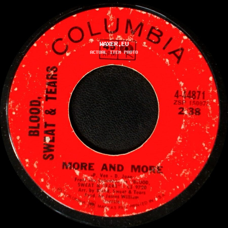 Blood, Sweat & Tears - More And More / Spinning Wheel side A