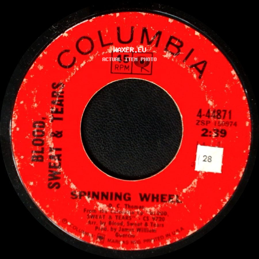 Blood, Sweat & Tears - More And More / Spinning Wheel side B