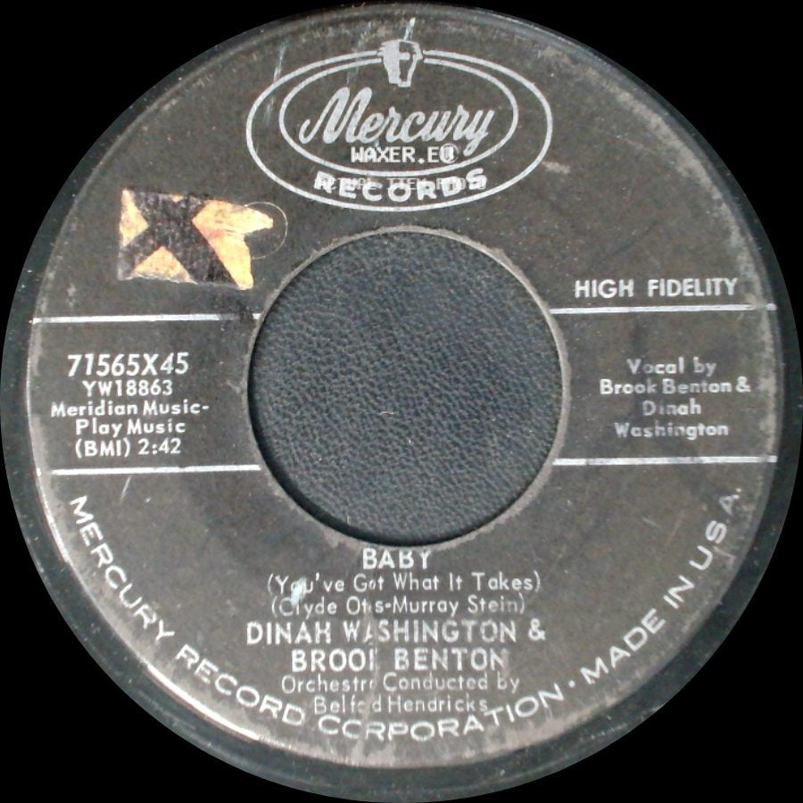 Brook Benton & Dinah Washington / Dinah Washington & Brook Benton - I Do / Baby (You've Got What It Takes) side B