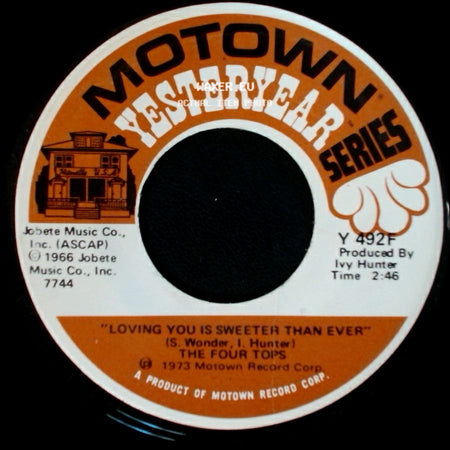 The Four Tops - Loving You Is Sweeter Than Ever / It's The Same Old Song side A