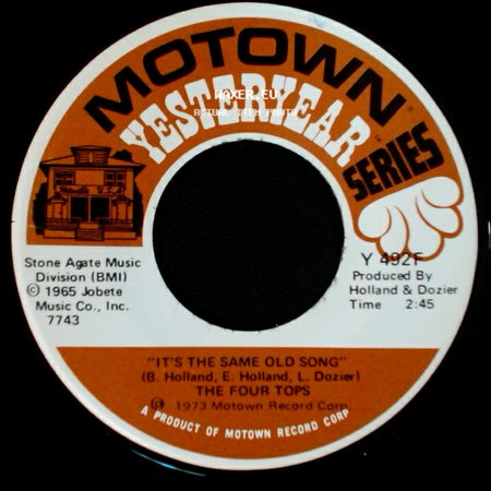 The Four Tops - Loving You Is Sweeter Than Ever / It's The Same Old Song side B