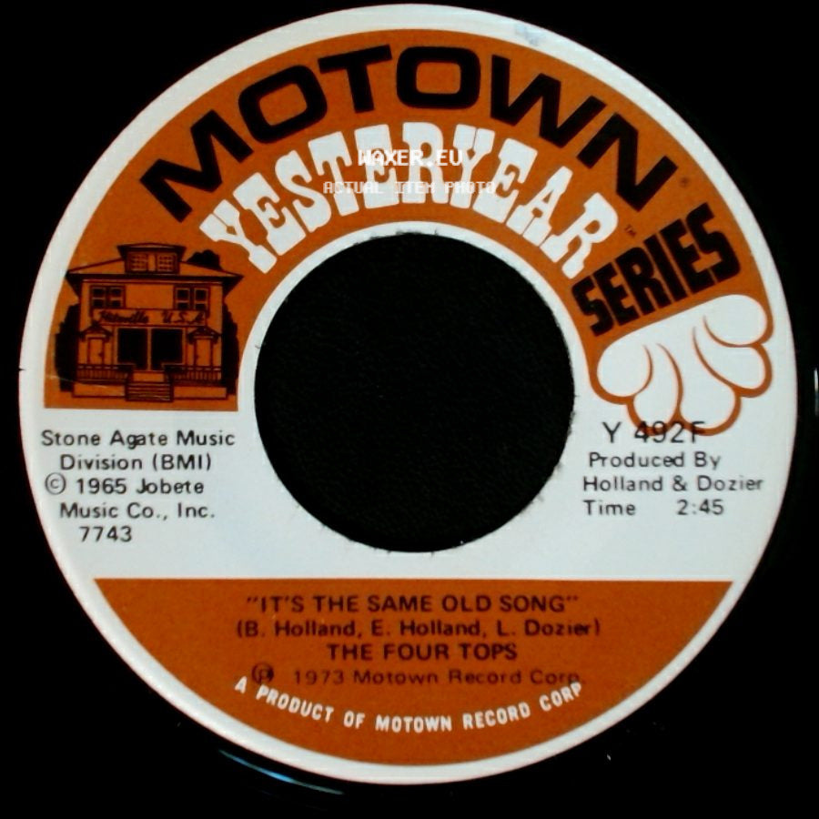 The Four Tops - Loving You Is Sweeter Than Ever / It's The Same Old Song side B