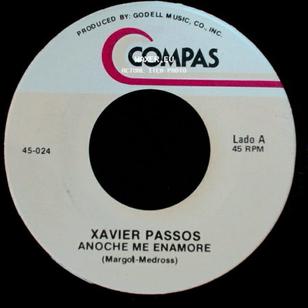 Xavier Passos - Anoche Me Enamore / Ano Nuevo Vida Nueva side A