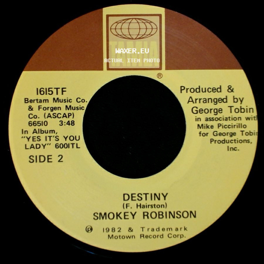 Smokey Robinson - Old Fashioned Love / Destiny side B