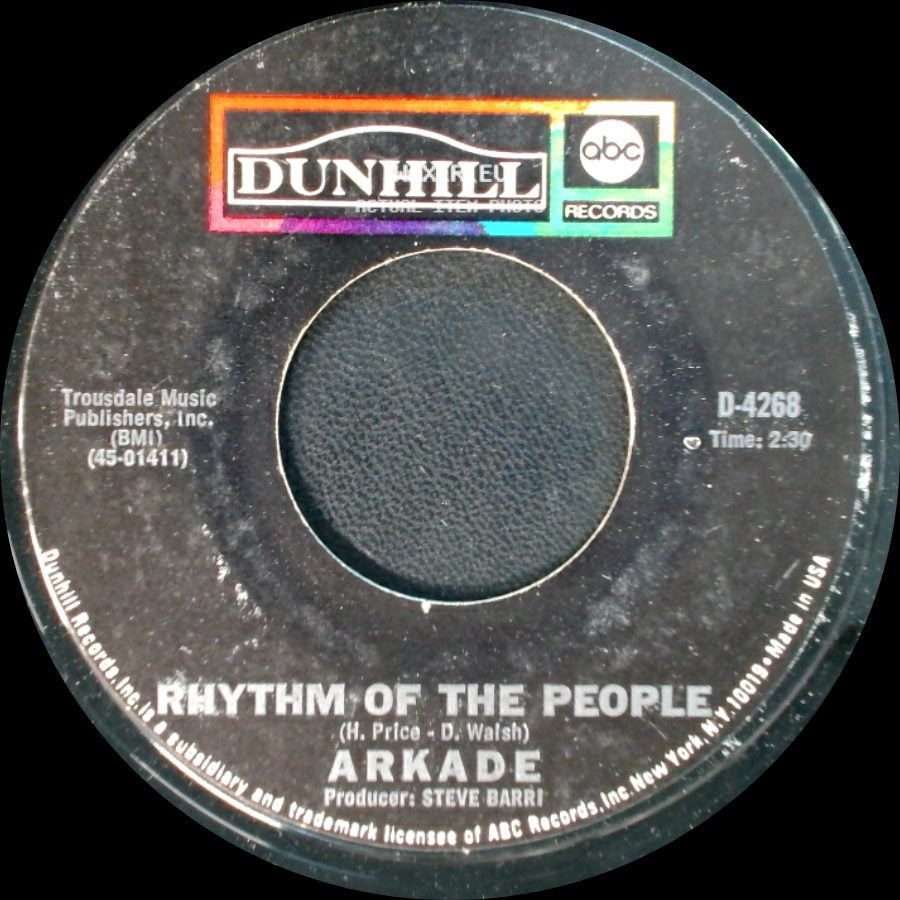 Arkade - Rhythm Of The People / The Morning Of Our Lives side A
